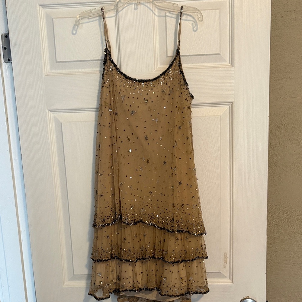 Joie Beige Sequin Dress